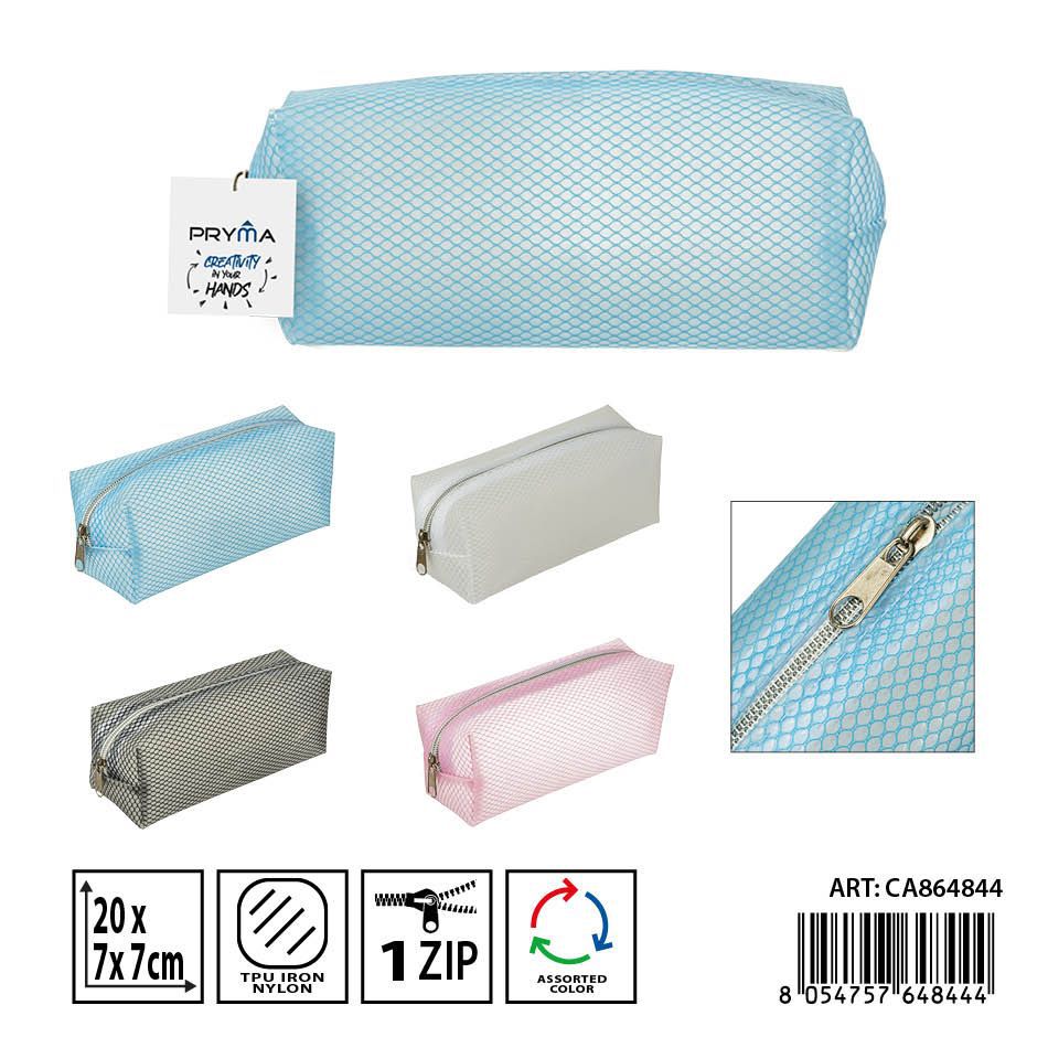 Estuche transparente para lápices 20x7x7cm - Organizadores de escuela y oficina