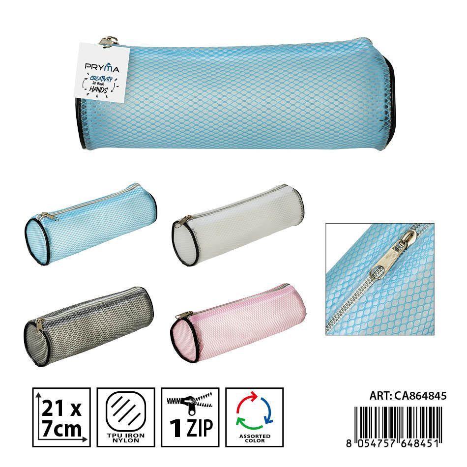 Estuche transparente para lápices 21x7cm - Material escolar y accesorios de escritorio