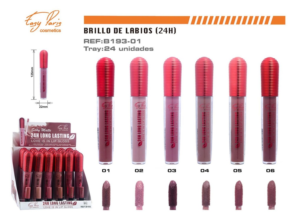 Labial líquido 24 horas de larga duración - Cosmetics y maquillaje