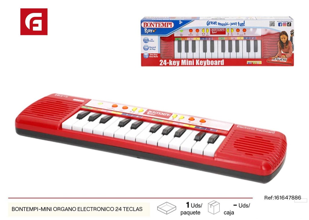 Mini órgano electrónico Bontempi 24 teclas - Juguetes musicales