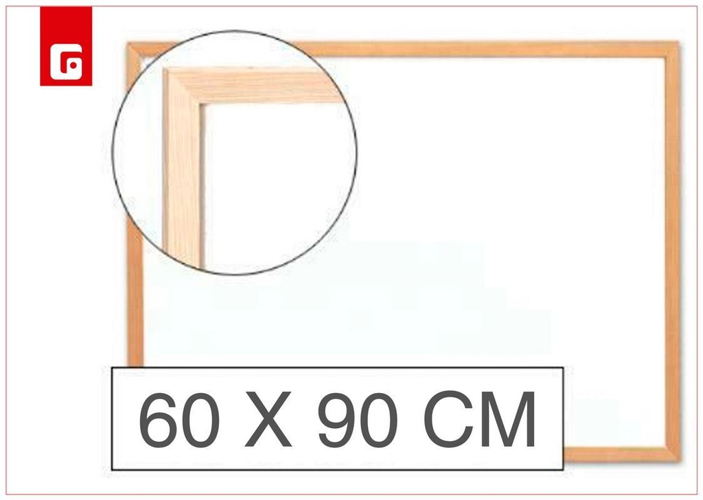 Pizarra blanca 60x90 cm - Tableros escolares y materiales de escritura