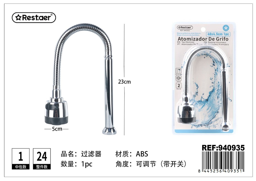 Atomizador de grifo 50x5 cm - Accesorios de baño y aireadores
