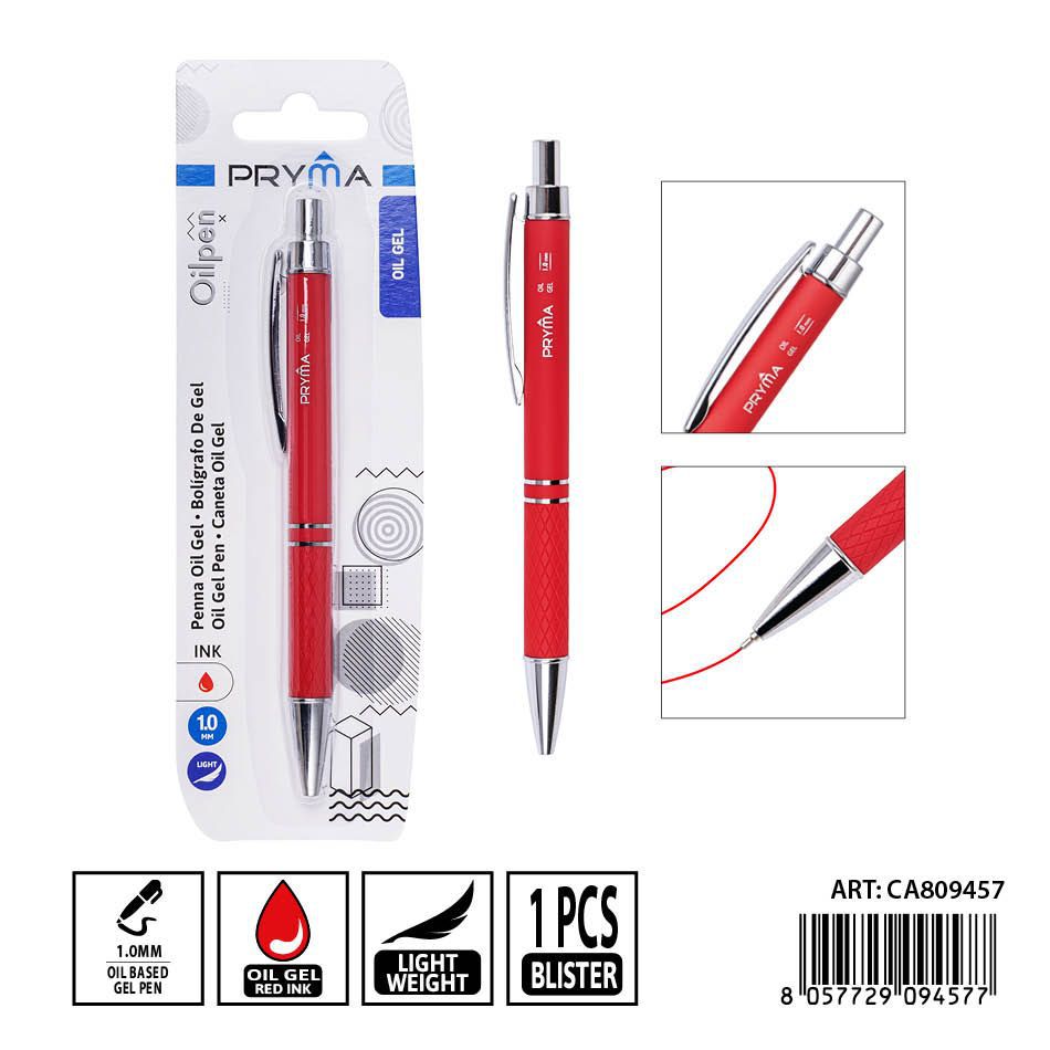 Bolígrafo de gel 1 mm rojo - Herramientas de escritura PRYMA