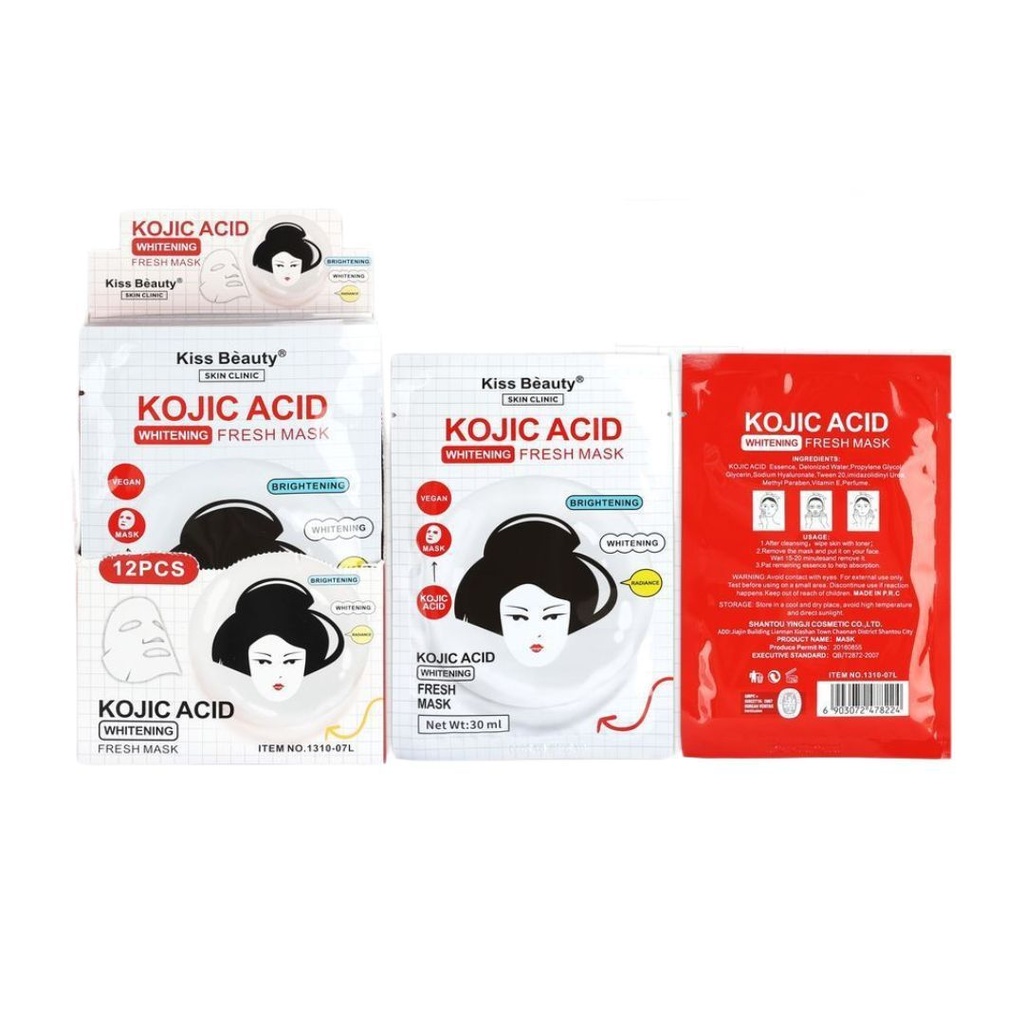 Máscara facial con ácido kójico 12/u K.B. - Productos de cuidado facial