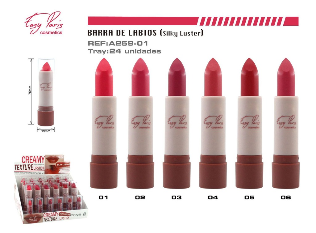 Bálsamo de labios efecto seda 24 unidades - Labios y maquillaje
