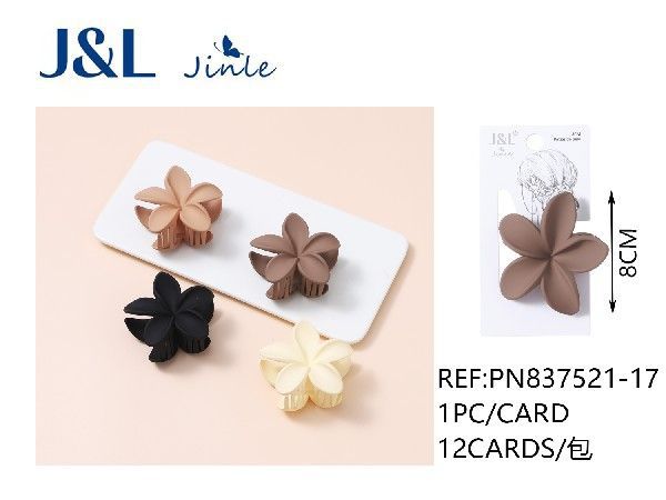 Pinza de pelo con flor de 8 cm 12 unidades - Accesorios de cabello y peinado