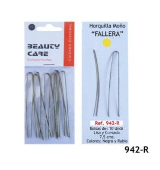 HORQUILLA para moñitos falleros lisos rubios - Pack de 10 unidades