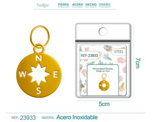 Charm de Acero Inoxidable color Dorado - Joyería de acero inoxidable y accesorios elegantes