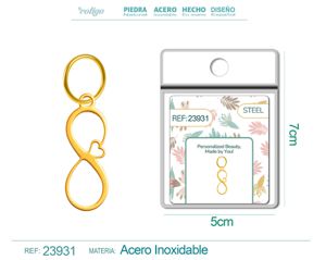 Charm de Acero Inoxidable color Dorado - Joyería de acero inoxidable y accesorios elegantes