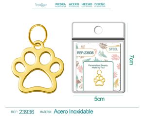 Charm de Acero Inoxidable color Dorado - Joyería de acero inoxidable y accesorios elegantes