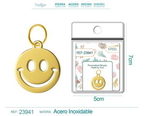 Charm de Acero Inoxidable color Dorado - Joyería de acero inoxidable y accesorios elegantes