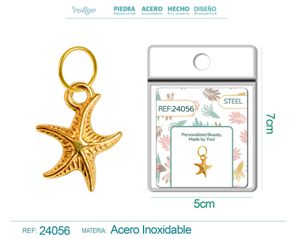 Charm de Acero Dorado Chapado en Oro 14K - Accesorios de lujo y joyería de calidad