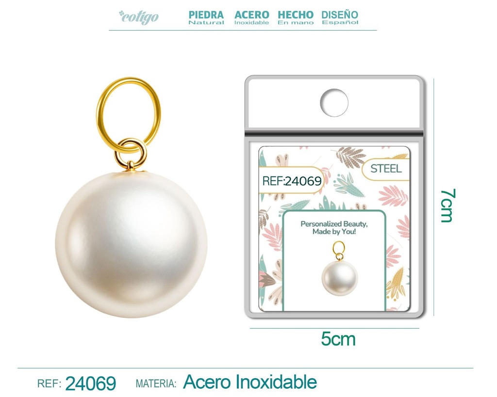 Charm de Acero Dorado Chapado en Oro 14K - Accesorios de lujo y joyería de calidad