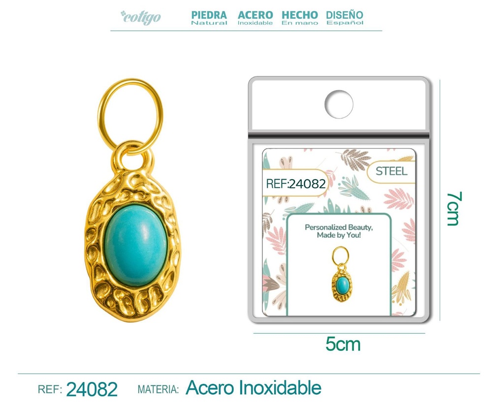 Charm de Acero Dorado Chapado en Oro 14K - Accesorios de lujo y joyería de calidad