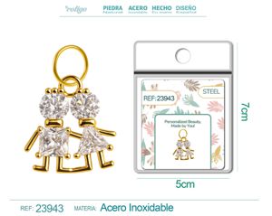 Charm de Cobre Chapado en Oro 14K con circonita - Joyería elegante y personalizada