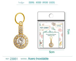 Charm de Cobre Chapado en Oro 14K con circonita - Joyería elegante y personalizada