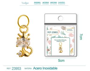 Charm de Cobre Chapado en Oro 14K con circonita - Joyería elegante y personalizada
