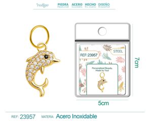 Charm de Cobre Chapado en Oro 14K con circonita - Joyería elegante y personalizada