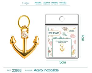 Charm de cobre chapado en oro de 14K con circonita - Accesorios de joyería y manualidades