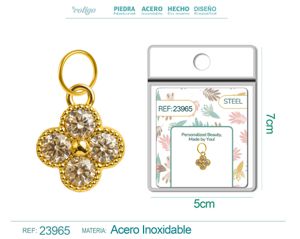 Charm de cobre chapado en oro de 14K con circonita - Accesorios de joyería y manualidades