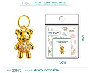 Charm de cobre chapado en oro de 14K con circonita - Accesorios de joyería y manualidades