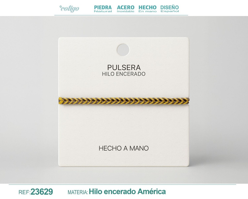Pulsera de hilo encerado - Joyería de hilo y accesorios manuales