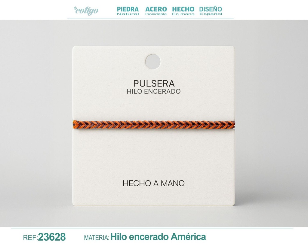 Pulsera de hilo encerado - Joyería de hilo y accesorios manuales
