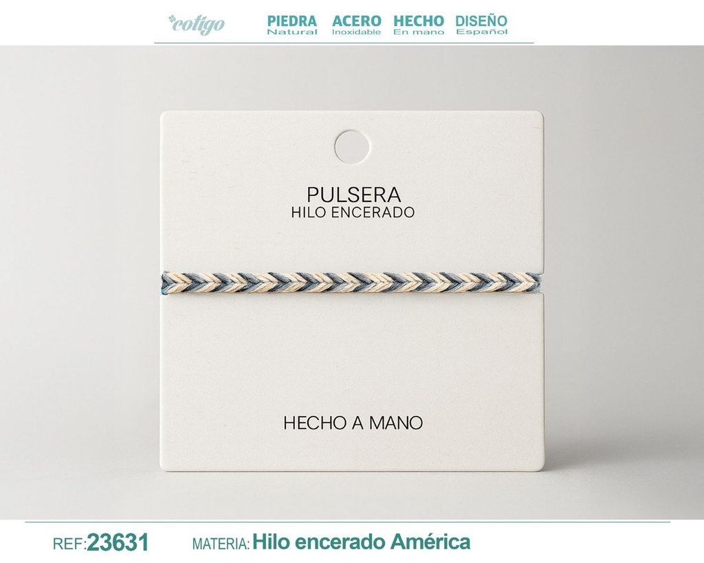 Pulsera de hilo encerado - Accesorios de moda y joyería