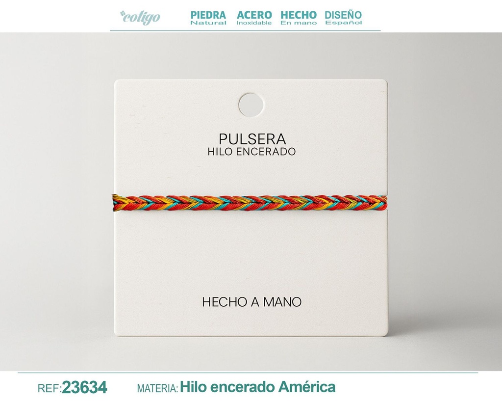 Pulsera de hilo encerado - Accesorios de moda y joyería