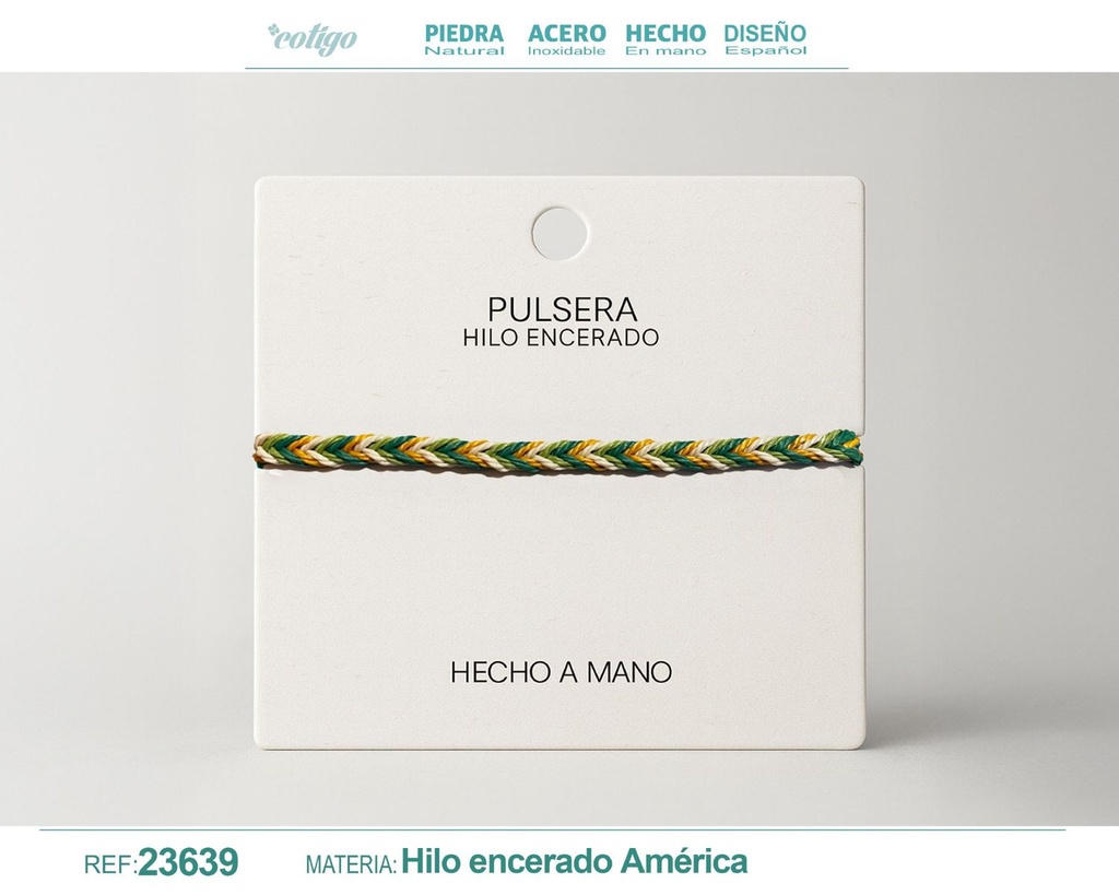 Pulsera de hilo encerado - Accesorios de moda y joyería