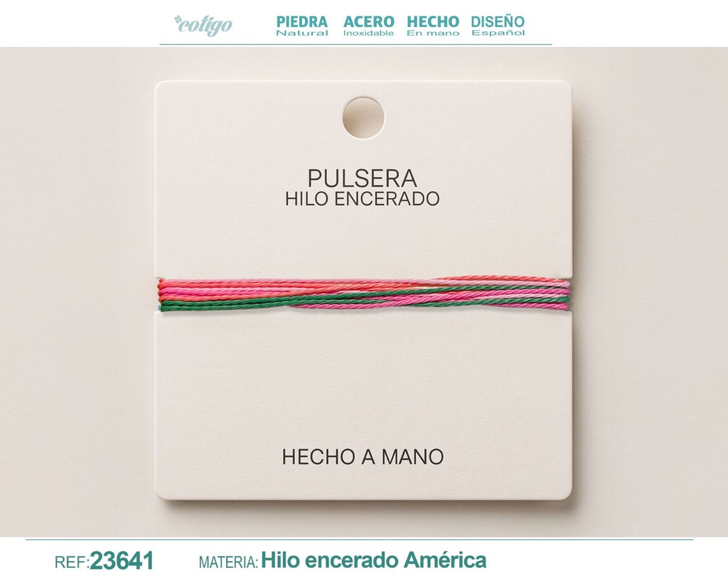Pulsera de hilo encerado - Accesorios de moda y joyería