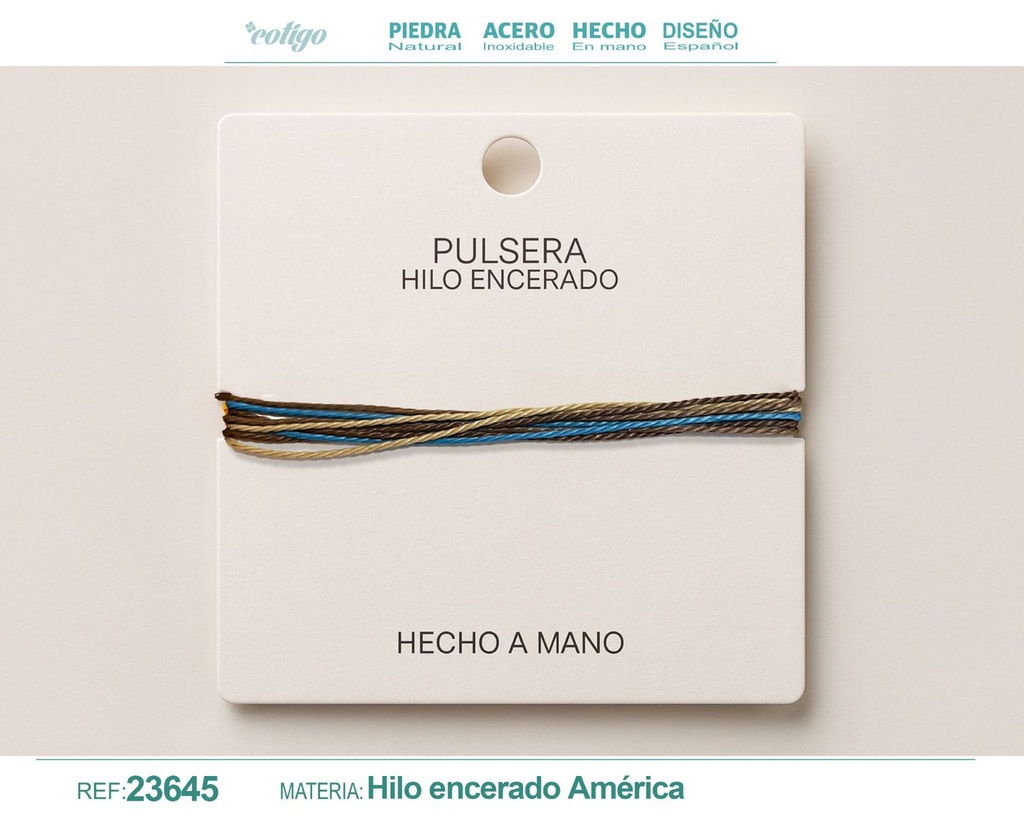 Pulsera de hilo encerado - Accesorios de moda y joyería