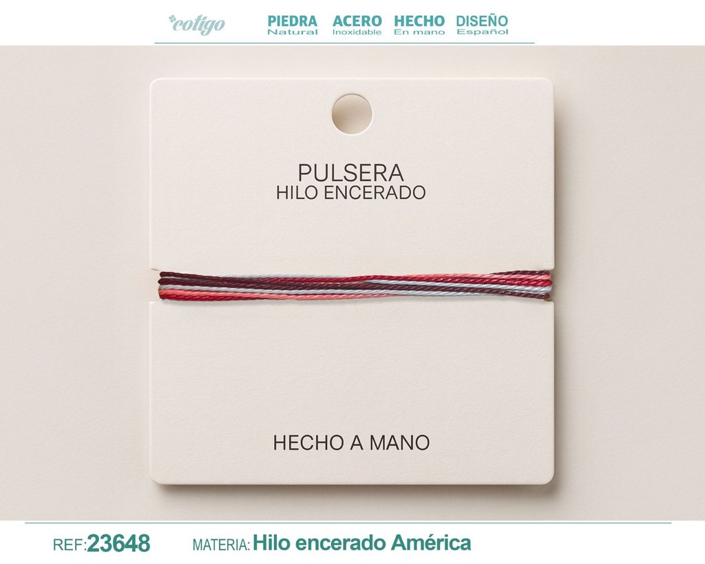 Pulsera de hilo encerado - Accesorios de moda y joyería
