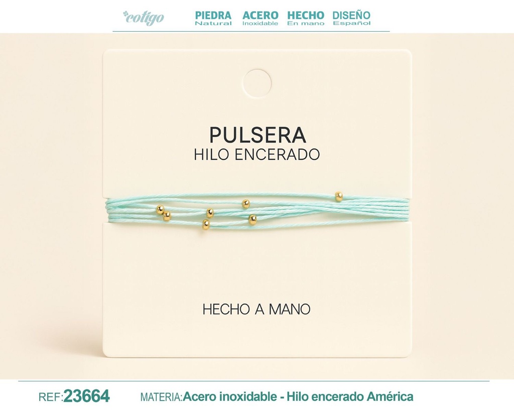 Pulsera de hilo encerado - Accesorios de moda y joyería