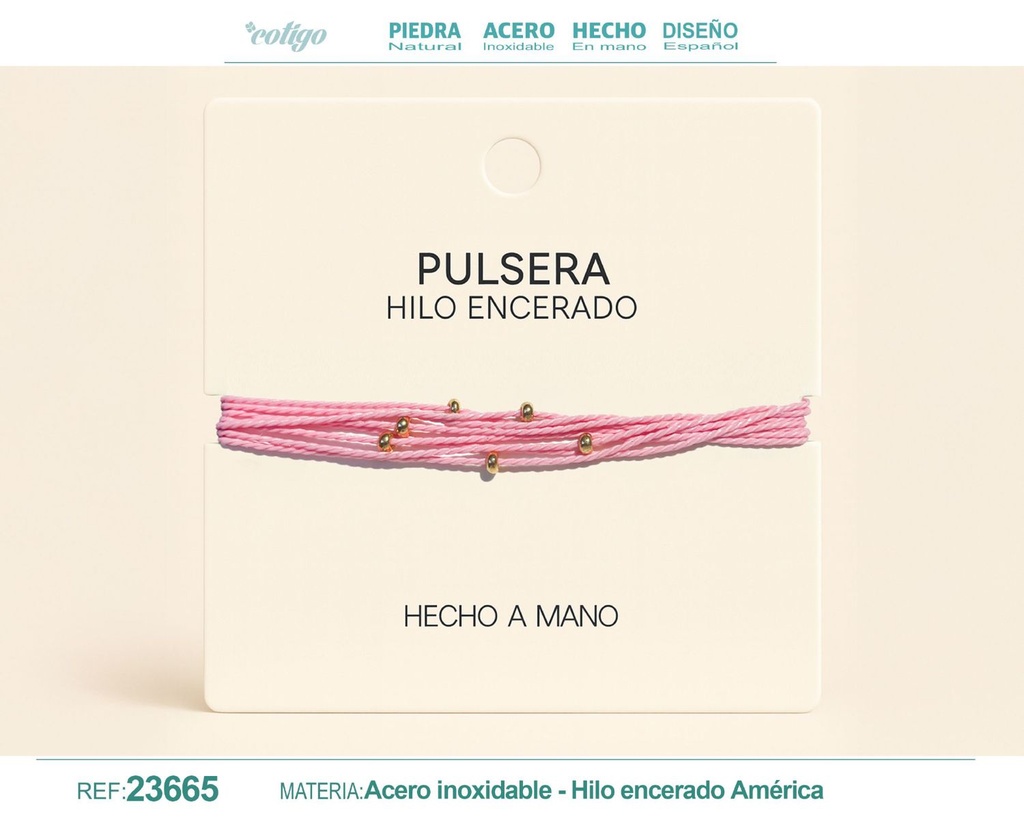 Pulsera de hilo encerado - Accesorios de moda y joyería