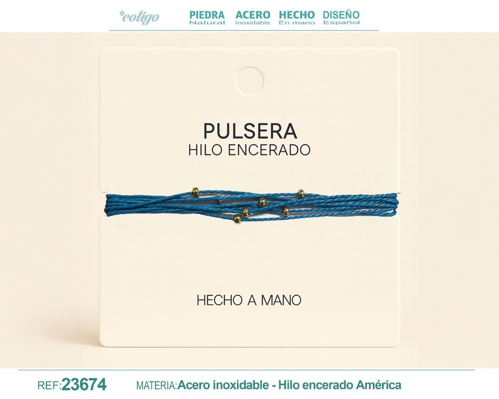 Pulsera de hilo encerado - Accesorios de moda y joyería