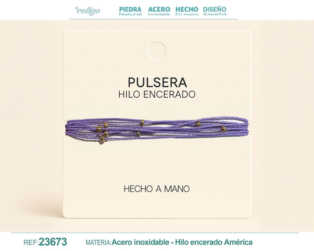 Pulsera de hilo encerado - Accesorios de moda y joyería