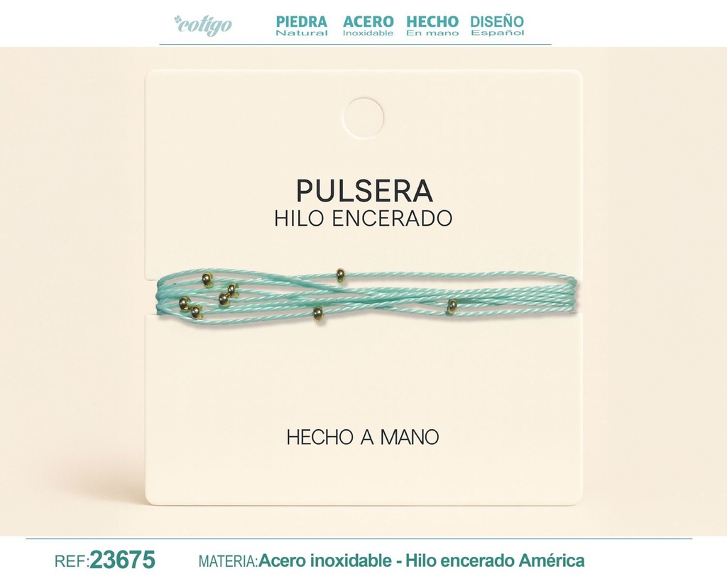 Pulsera de hilo encerado - Accesorios de moda y joyería