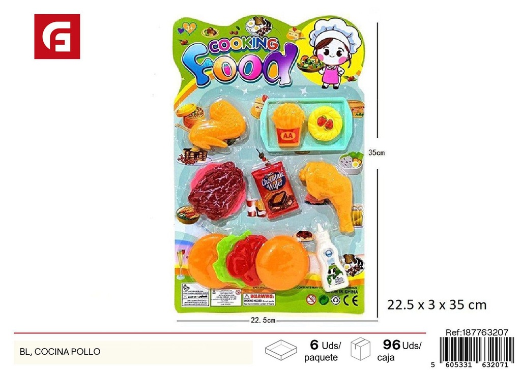 Set de cocina de pollo - Juguetes de cocina para niños