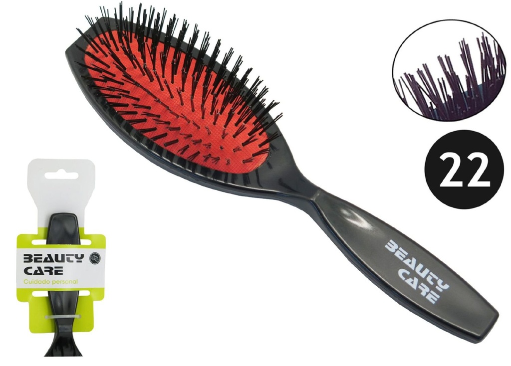 Cepillo Neumático con Pua de Nylon 6U - Accesorios para el cuidado del cabello 