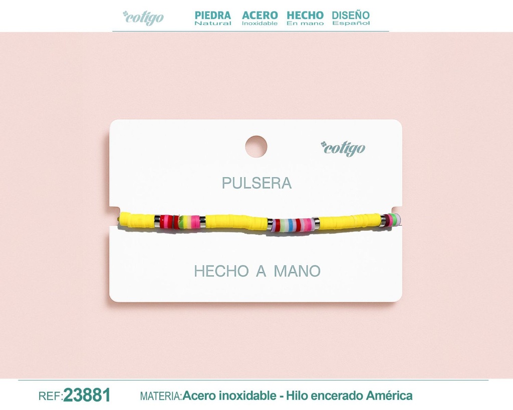 Pulsera de hilo hecha a mano - Accesorios de moda artesanales