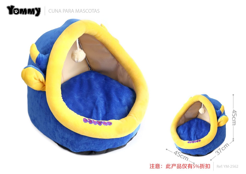 Cuna para mascotas L 45x45x37 cm - Camas para gatos y productos para mascotas