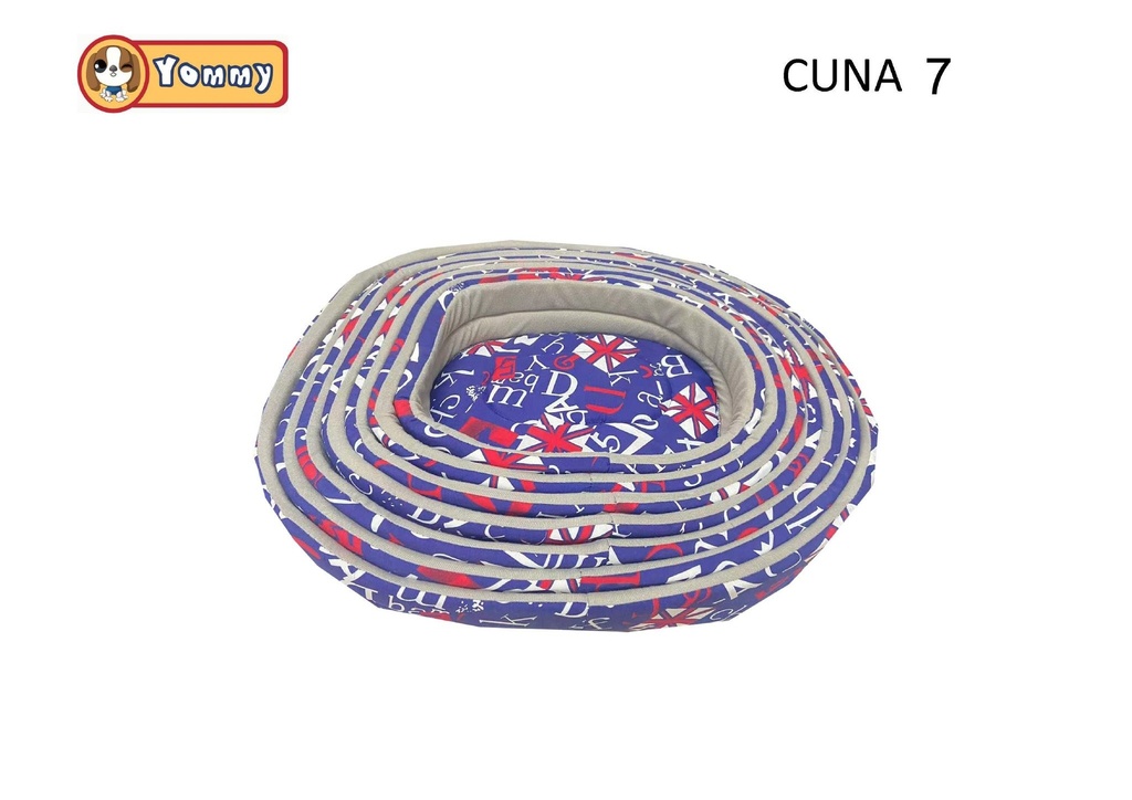 Set de 7 piezas de cuna para perro de lona y pelaje - Accesorios para mascotas