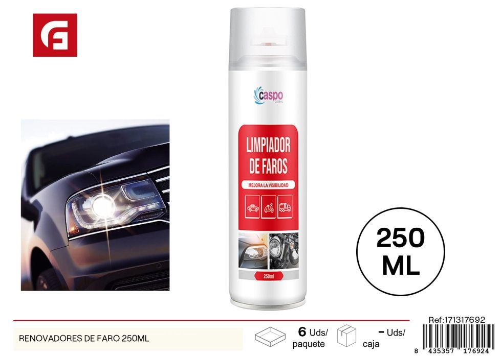 Reparador de faros en aerosol 250ml - Accesorios de coche