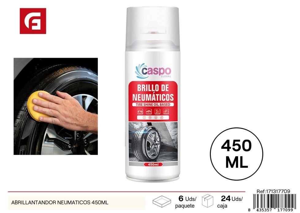 Abrillantador de neumáticos 450ml - Accesorios de coche