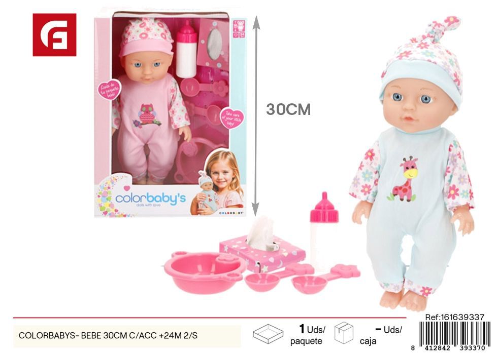 Bebé con accesorios 30cm +24m - Juguetes y muñecos