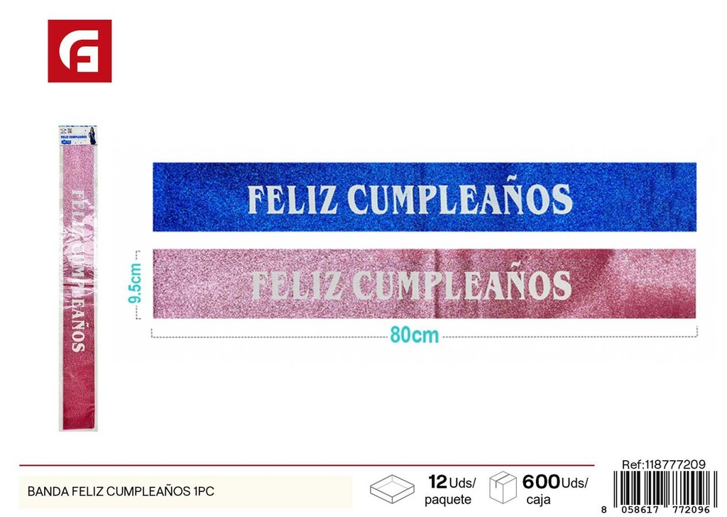 Banda feliz cumpleaños en español - Accesorios de fiesta
