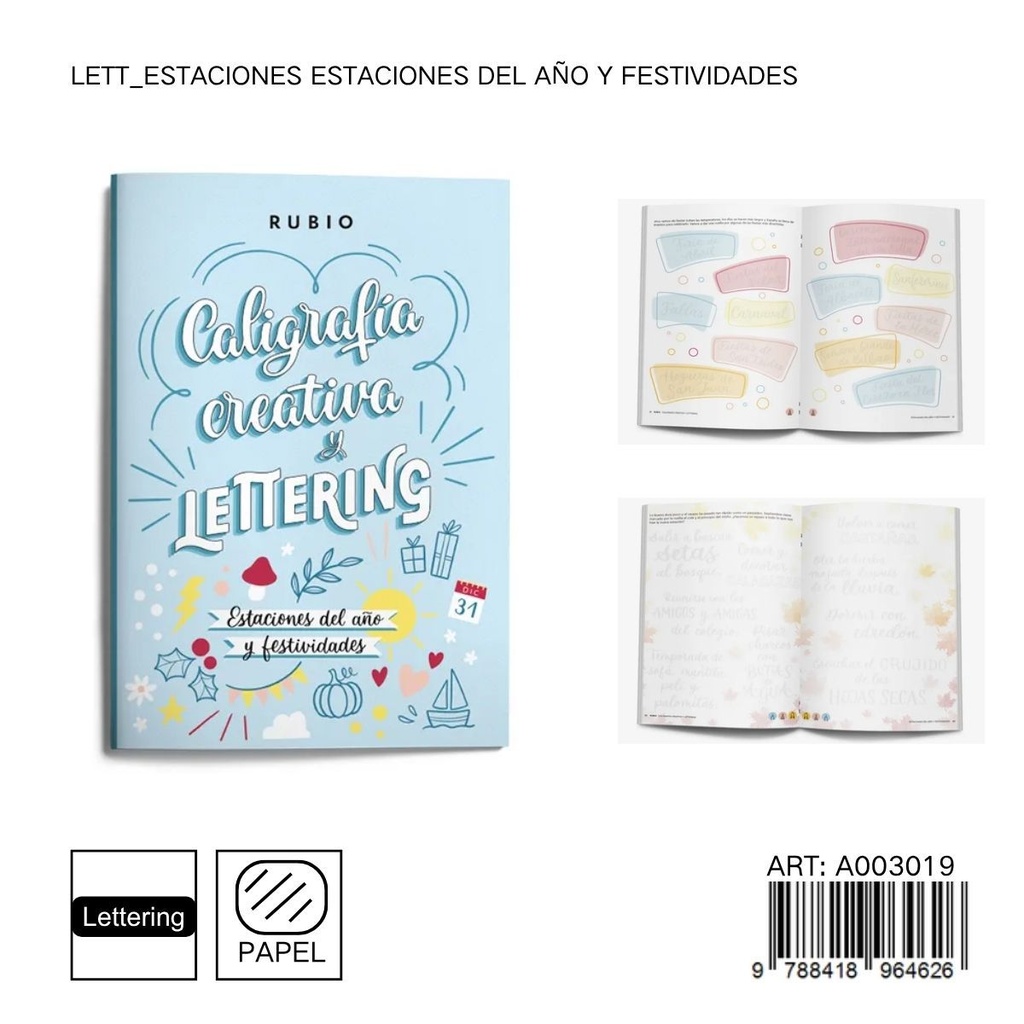 Cuaderno de estaciones RUBIO LETT_ESTACIONES - Festividades y estaciones del año
