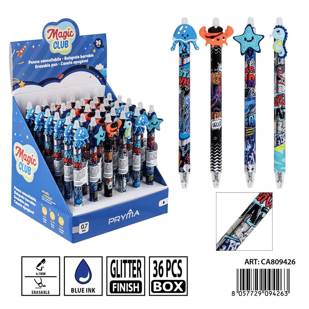Bolígrafo borrable PRYMA 0.7mm - Herramienta de escritura práctica