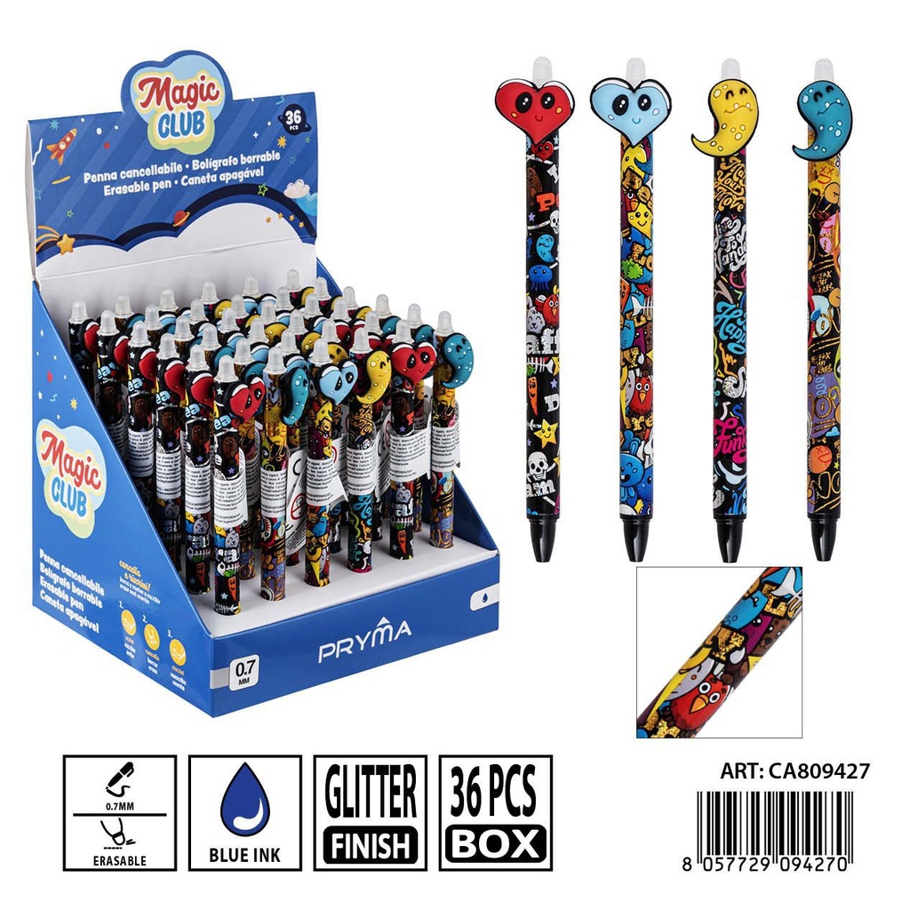 Bolígrafo borrable PRYMA 0.7mm - Herramienta de escritura eficiente